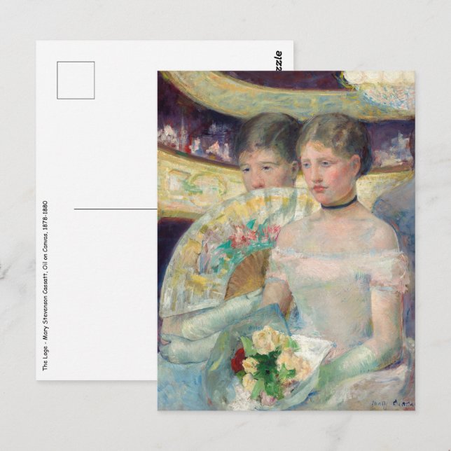 Mary Cassatt - The Loge Postcard (Front/Back)