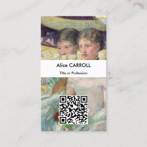 Mary Cassatt _ The Loge _ QR Code Business Card