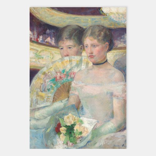 Mary Cassatt _ The Loge Wrapping Paper Sheets