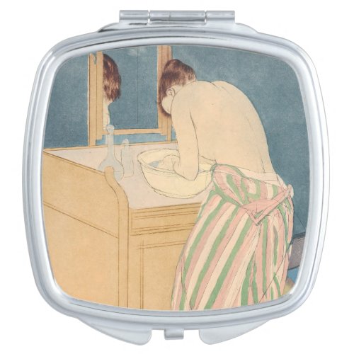 Mary Cassatt _ Woman Bathing Compact Mirror