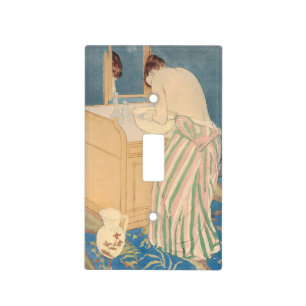 Mary Cassatt - Woman Bathing Light Switch Cover