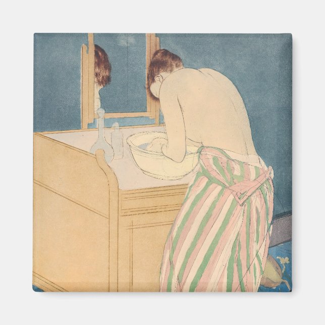 Mary Cassatt - Woman Bathing Magnet (Front)