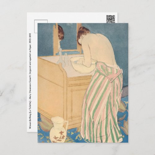 Mary Cassatt _ Woman Bathing Postcard