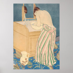 Mary Cassatt - Woman Bathing Poster
