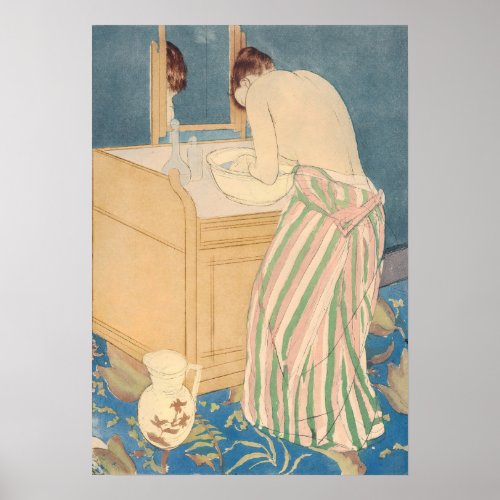 Mary Cassatt _ Woman Bathing Poster