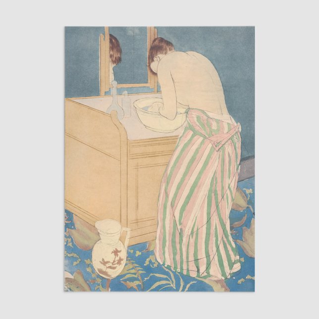 Mary Cassatt - Woman Bathing Tissue Paper (Creator Uploaded)