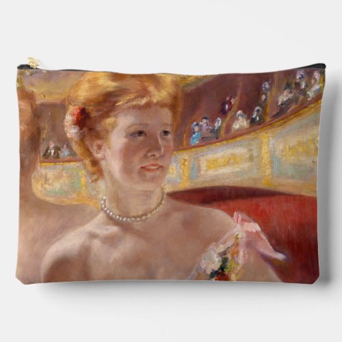 Mary Cassatt _ Woman with Pearl Necklace in a Loge Accessory Pouch