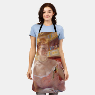 Mary Cassatt - Woman with Pearl Necklace in a Loge Apron