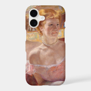 Mary Cassatt - Woman with Pearl Necklace in a Loge iPhone 17 Case