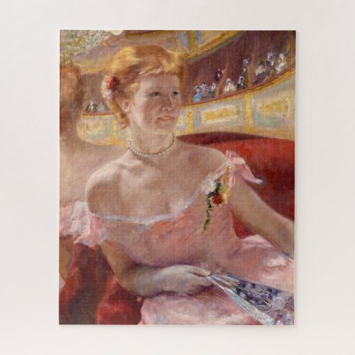 Mary Cassatt _ Woman with Pearl Necklace in a Loge Jigsaw Puzzle