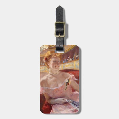Mary Cassatt _ Woman with Pearl Necklace in a Loge Luggage Tag