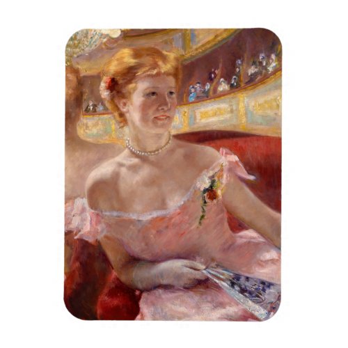 Mary Cassatt _ Woman with Pearl Necklace in a Loge Magnet