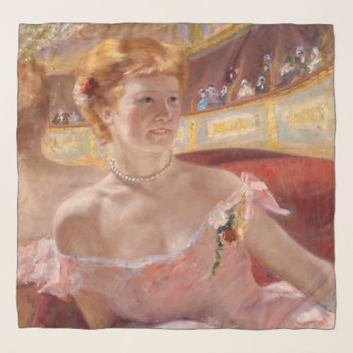Mary Cassatt _ Woman with Pearl Necklace in a Loge Scarf