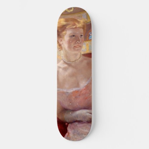 Mary Cassatt _ Woman with Pearl Necklace in a Loge Skateboard
