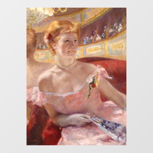 Mary Cassatt _ Woman with Pearl Necklace in a Loge Window Cling