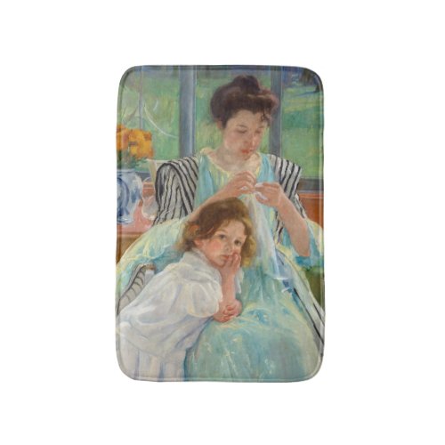 Mary Cassatt _ Young Mother Sewing Bath Mat
