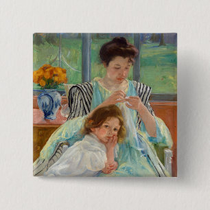 Mary Cassatt - Young Mother Sewing Button