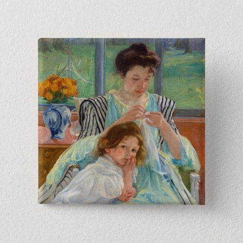 Mary Cassatt _ Young Mother Sewing Button