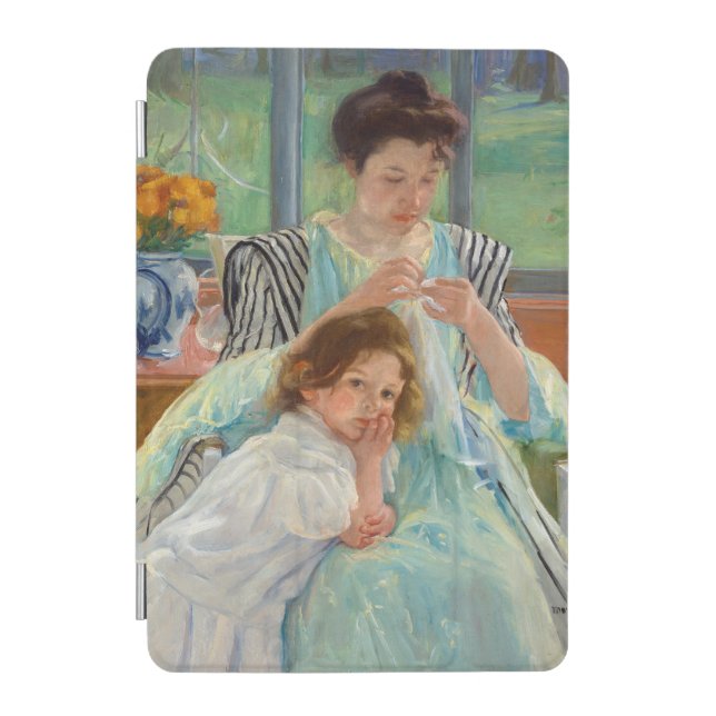 Mary Cassatt - Young Mother Sewing iPad Mini Cover (Front)