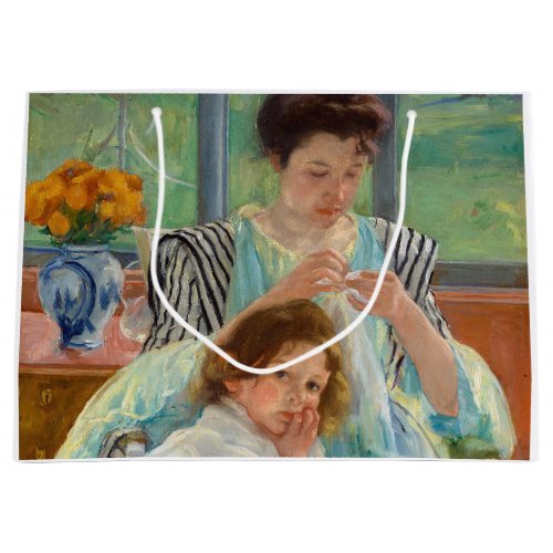 Mary Cassatt _ Young Mother Sewing Large Gift Bag