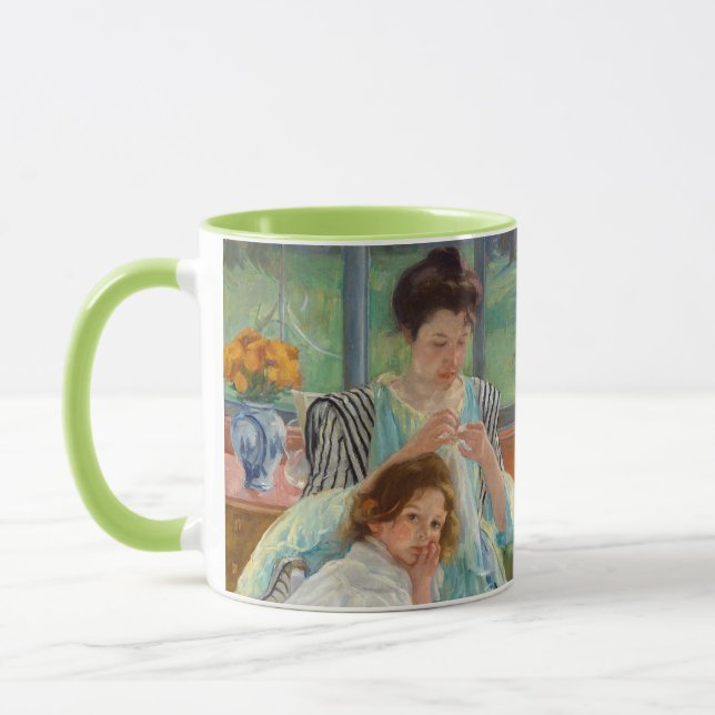 Mary Cassatt - Young Mother Sewing Mug (Left)