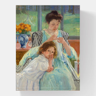 Mary Cassatt - Young Mother Sewing Paperweight