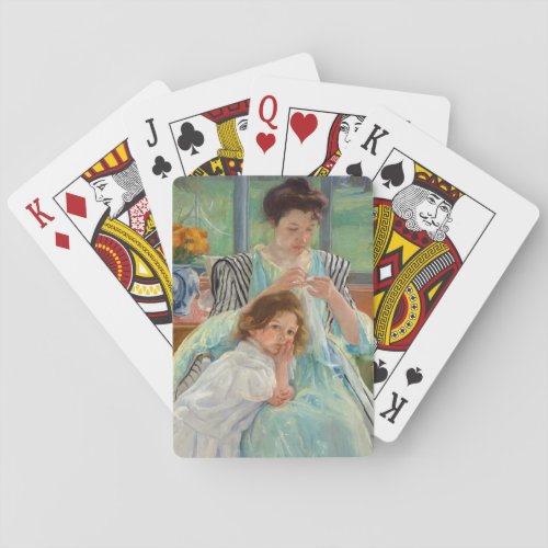Mary Cassatt _ Young Mother Sewing Playing Cards