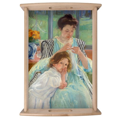 Mary Cassatt _ Young Mother Sewing Serving Tray