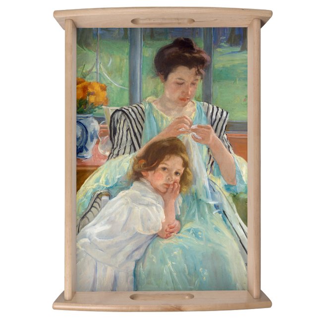 Mary Cassatt - Young Mother Sewing Serving Tray (Creator Uploaded)