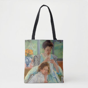 Mary Cassatt - Young Mother Sewing Tote Bag