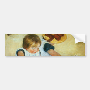 Mary Cassatt's Children on the Beach  (1884) Bumper Sticker