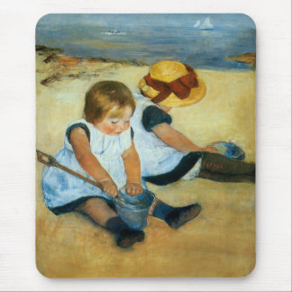 Mary Cassatt's Children on the Beach (1884) Mouse Pad