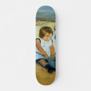 Mary Cassatt's Children on the Beach (1884) Skateboard Deck