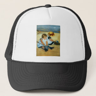 Mary Cassatt's Children on the Beach (1884) Trucker Hat