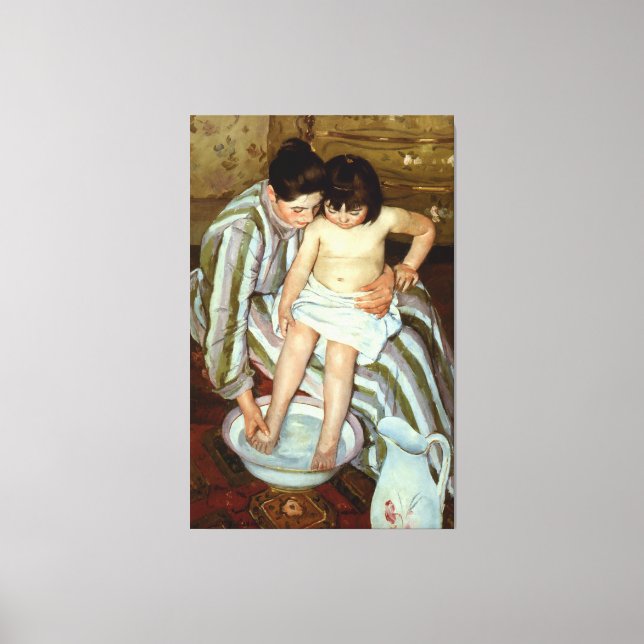 Mary Cassatt's The Child's Bath (circa 1892) Canvas Print (Front)