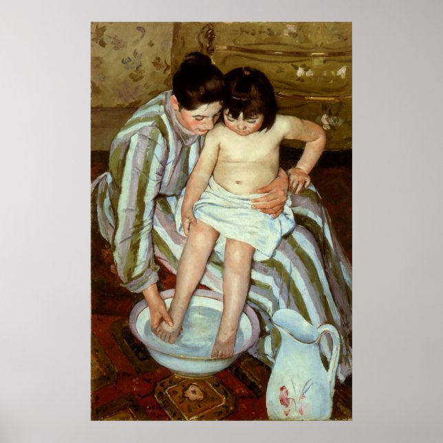 Mary Cassatt's The Child's Bath (circa 1892) Poster (Front)