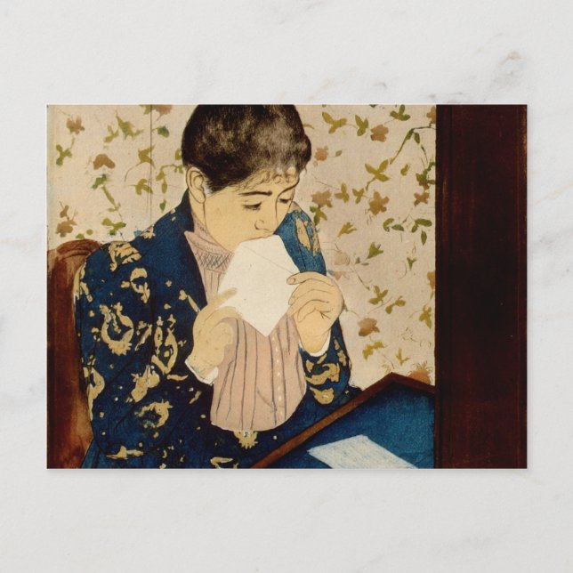 Mary Cassatt's The Letter (circa 1891) Postcard (Front)