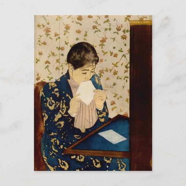 Mary Cassatt's The Letter (circa 1891) Postcard (Front)