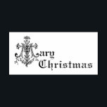 Mary Christmas Catholic Virgin Mary Cross Self-inking Stamp<br><div class="desc">You'll love using this special custom designed Christmas self-inking stamp with the Marian Cross and the words "Mary Christmas". Pick your favorite color(s).</div>