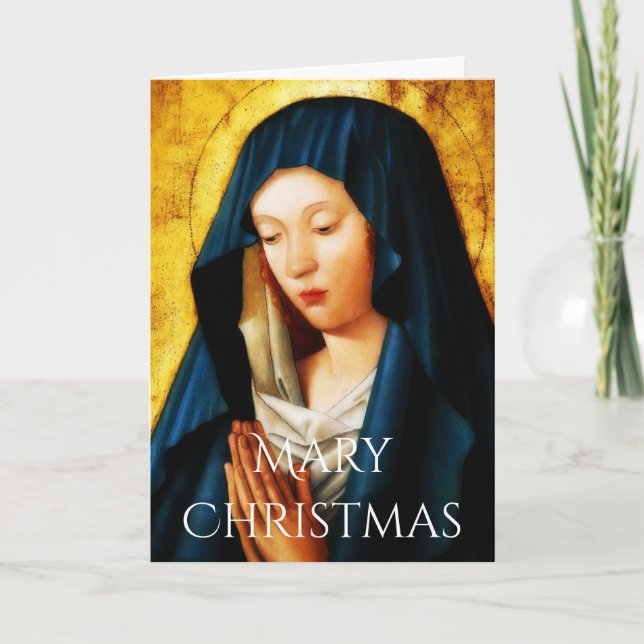 Mary Christmas Holiday Card (Front)