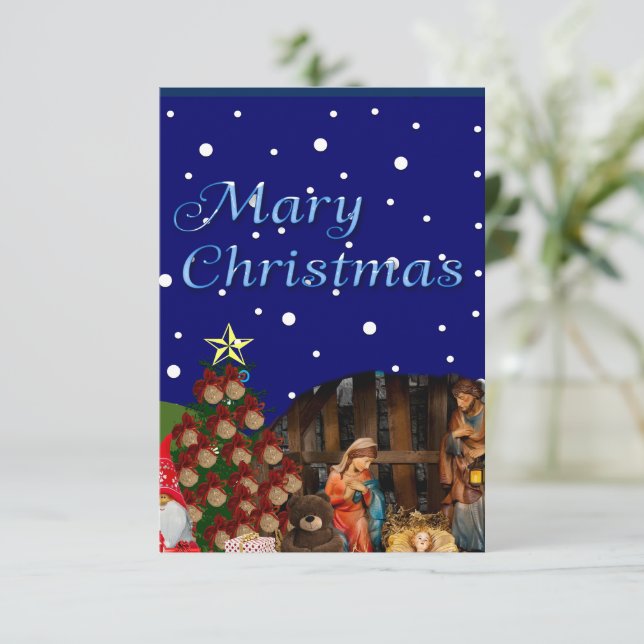 Mary Christmas Thank You Card (Standing Front)