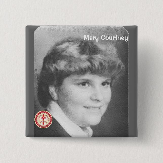 Mary Courtney Pinback Button (Front)