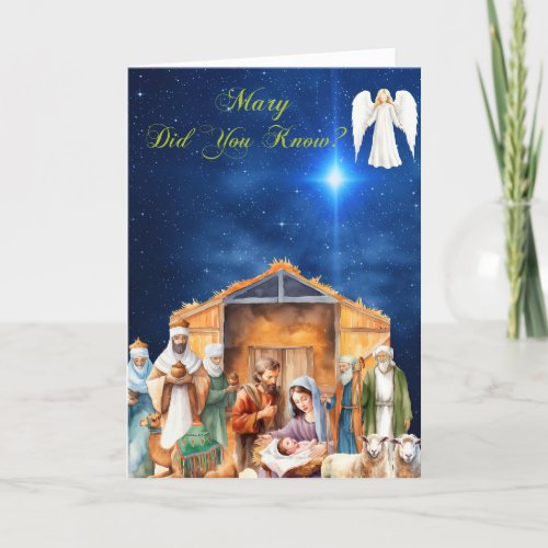 Mary Did You Know_Christmas Card