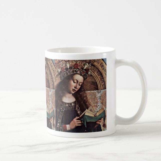 Mary Enthroned Detail By Eyck Hubert Van (Best Qua Coffee Mug (Right)