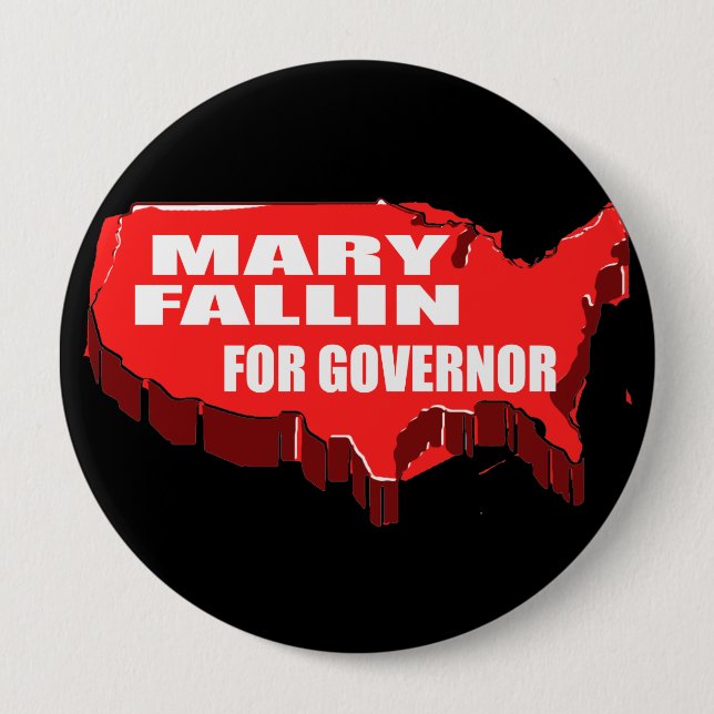 MARY FALLIN FOR GOVERNOR PINBACK BUTTON (Front)