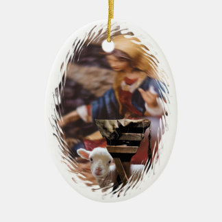 Mary Had a Little Lamb - Christmas Ornament