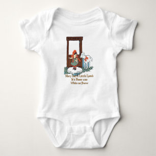 MARY HAD A LITTLE LAMB - Rhymes for Toddlers Baby Bodysuit