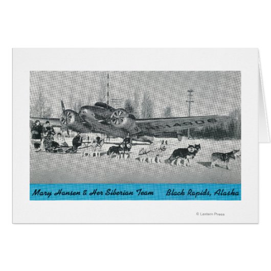 Mary Hansen & Siberians w/ Airplane Cards (Front Horizontal)