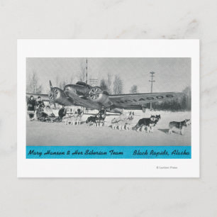 Mary Hansen & Siberians w/ Airplane Postcard
