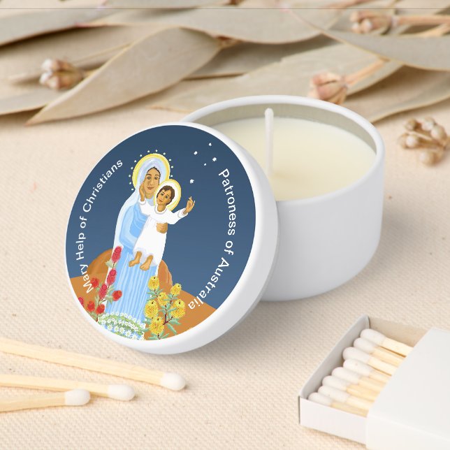 Mary help of Christians Mini Candle Favors (Insitu)